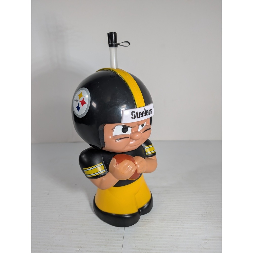 Football Hall TEENY MATES Big Sip 16 oz Character Cup Pittsburgh Steelers Rogers - Picture 3 of 11